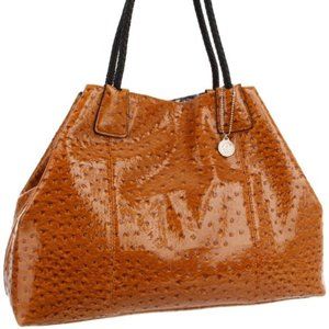 BIG BUDDHA SANTORINI TOTE  Faux Ostrich Leather Tote Shoulder Bag